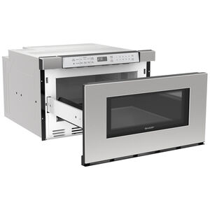 Sharp 24 in. 1.2 cu. ft. 950W Drawer Microwave with Sensor Cooking - Stainless Steel, , hires