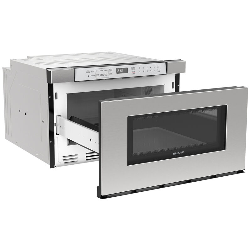 Sharp 24 in. 1.2 cu. ft. 950W Drawer Microwave with Sensor Cooking - Stainless Steel, , hires