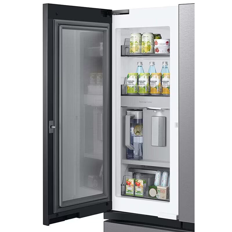 Samsung Bespoke 36 in. 24 cu. ft. Smart Counter Depth French Door Refrigerator with Internal Water Dispenser - Stainless Steel, Stainless Steel, hires