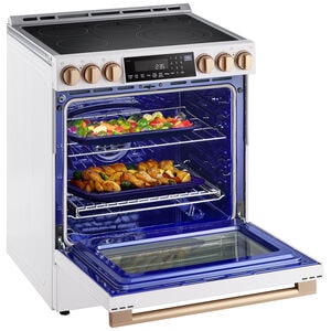 LG Studio 30 in. 6.3 cu. ft. Smart Air Fry True European Convection Slide-In Electric Range with Radiant Burners - Essence White, , hires