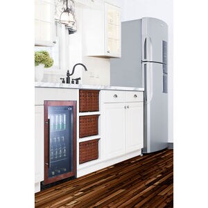 Summit 18 in. Built-In/Freestanding 2.7 cu. ft. Beverage Center with Adjustable Shelves & Digital Control - Custom Panel Ready, , hires