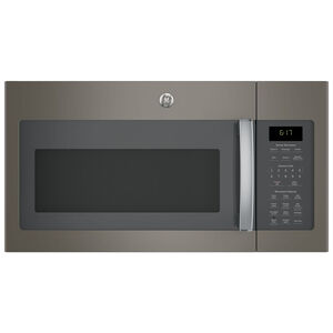 GE 30" 1.7 Cu. Ft. Over-the-Range Microwave with 10 Power Levels, 300 CFM & Sensor Cooking Controls - Slate, Slate, hires