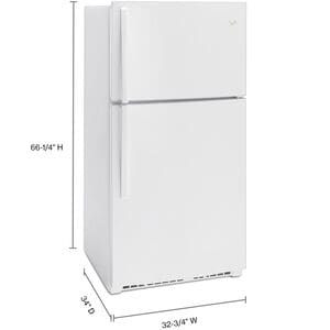 Whirlpool 33 in. 21.3 cu. ft. Top Freezer Refrigerator - White, White, hires