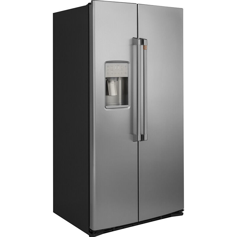Cafe 36 in. 21.9 cu. ft. Counter Depth Side-by-Side Refrigerator With External Ice & Water Dispenser - Stainless Steel, , hires