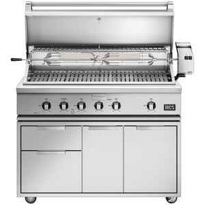 DCS Series 7 48 in. 4-Burner Built-In Liquid Propane Gas Grill with Rotisserie & Smoke Box - Stainless Steel, , hires