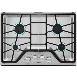 Maytag 30 in. 4-Burner Natural Gas Cooktop with Simmer Burner & Power Burner - Stainless Steel, , hires