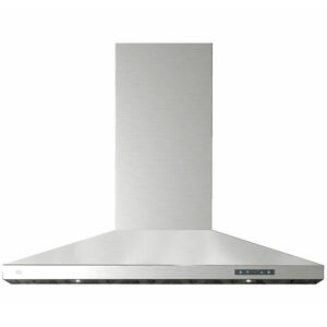 XO 42 in. Chimney Style Range Hood with 3 Speed Settings, 600 CFM & 2 LED Lights - Stainless Steel, , hires