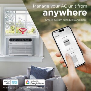 Frigidaire 12,000 BTU Smart Window Air Conditioner with 3 Fan Speeds, Sleep Mode & Remote Control - White, , hires