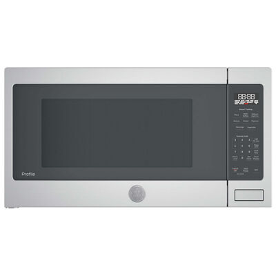GE Profile 24 in. 2.2 cu. ft. Smart Countertop Microwave with Sensor Cooking - Stainless Steel | PCST22U1WSS