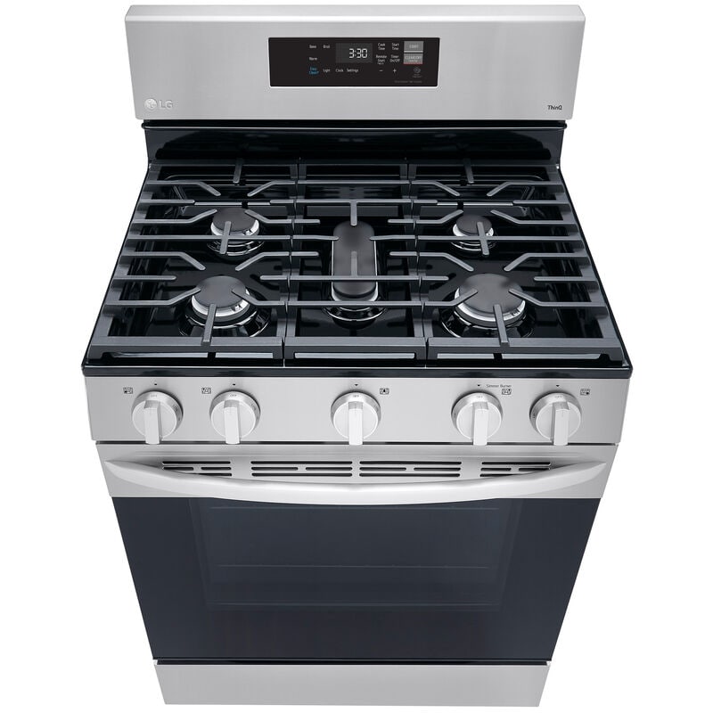 LG 30 in. 5.8 cu. ft. Smart Gas Range with 5 Sealed Burners - Stainless Steel, , hires