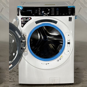 GE Profile 28 in. 5.3 cu. ft. Smart Stackable Front Load Energy Star Washer with UltraFresh Vent System+, Sanitize & Steam Cycle - White (Open Box Good Condition), , hires