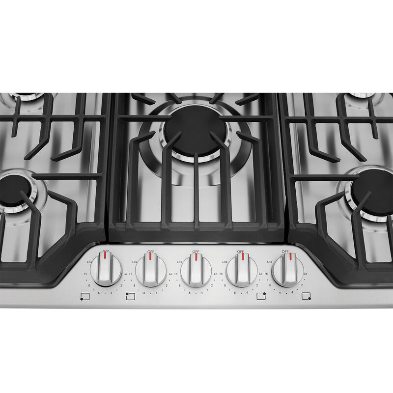 Frigidaire 36 in. Gas Cooktop with 5 Sealed Burners - Stainless Steel, , hires