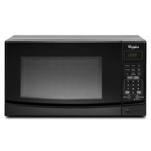 Whirlpool 18 in. 0.7 cu.ft Countertop Microwave with 10 Power Levels - Black, Black, hires
