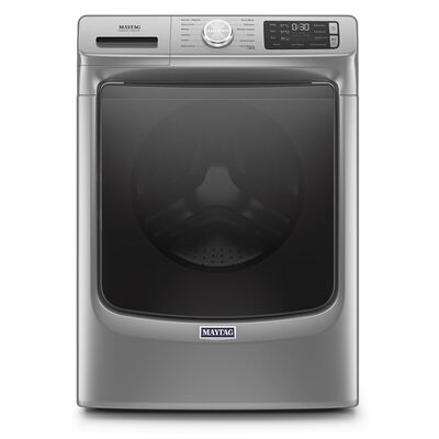 Maytag 27 in. 4.8. cu. ft. Stackable Front Load Washer with Extra Power and 16-Hr Fresh Hold Option - Metallic Slate | MHW6630HC