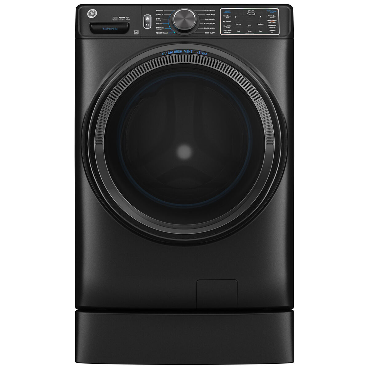 GE 28 in. 5.0 cu. ft. Smart Stackable Front Load Washer with