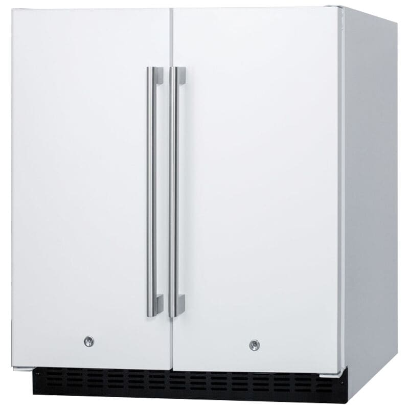 Summit 30 in. 5.4 cu. ft. Side by Side Undercounter Refrigerator - White, , hires