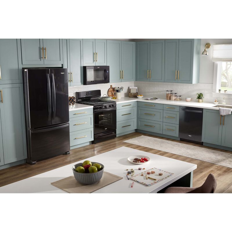 Whirlpool 30" 1.9 Cu. Ft. Over-the-Range Microwave with 10 Power Levels, 300 CFM & Sensor Cooking Controls - Black, Black, hires