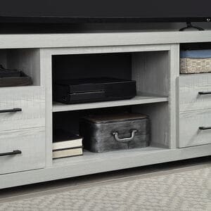 Manhattan Comfort Richmond 60" TV Stand with 2 Drawers & 4 Shelves - Gray, , hires