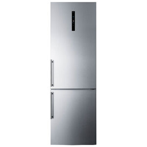 Summit 24 in. 10.6 cu. ft. Counter Depth Bottom Freezer Refrigerator - Stainless Steel, , hires