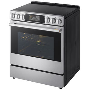 LG Signature 30 in. 6.3 cu. ft. Smart Air-Fry True European Convection Slide-in Electric Range with 4 Induction Burners & 1 Radiant Burner - PrintProof Stainless Steel, , hires