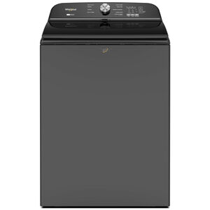 Whirlpool 27.375 in. 5.3 cu. ft. Top Load Washer with 2-in-1 Removable Agitator - Volcano Black, Volcano Black, hires