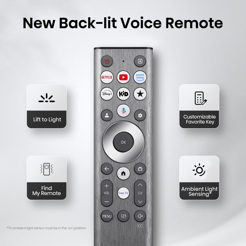 Hisense - 75" Class UR8 Series RGB Mini-LED 4K UHD Smart Google TV, , hires
