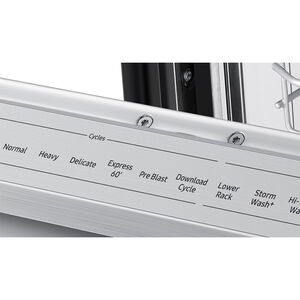 Samsung 24 in. Top Control Smart Dishwasher with 42 dBa Sound Level, 3rd-Rack, Ventilation Drying System & Pocket - Stainless Steel, Stainless Steel, hires
