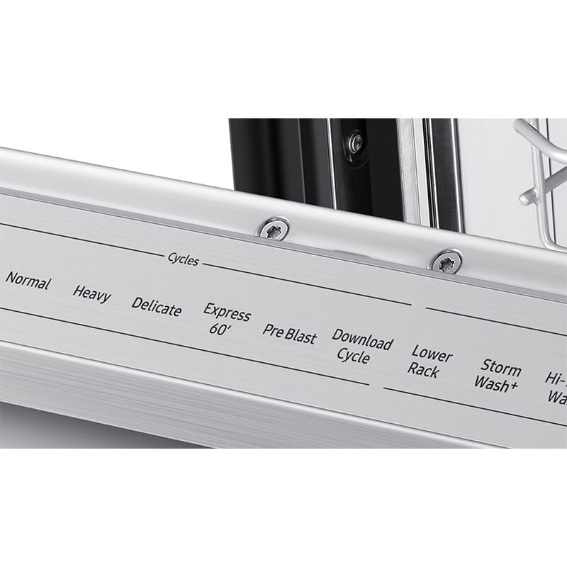 Samsung 24 in. Top Control Smart Dishwasher with 42 dBa Sound Level, 3rd-Rack, Ventilation Drying System & Pocket - Stainless Steel, Stainless Steel, hires