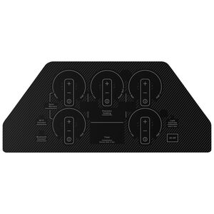 GE Profile 30 in. 5-Burner Smart Electric Cooktop with Simmer Burner & Power Burner - Black, , hires