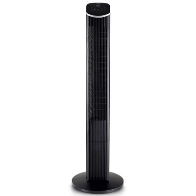 CoolVia 46 in. Oscillating Tower Fan with 3 Speed Setting & Remote Control - Black | CV-RTF460