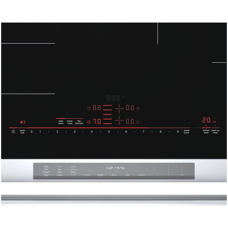 Bosch Benchmark Series 30 in. 4.6 cu. ft. Convection Oven Slide-In Electric Range with 4 Induction Zones - Stainless Steel, , hires