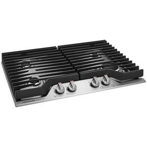 Frigidaire Gallery 30 in. 4-Burner Natural Gas Cooktop with Simmer Burner & Power Burner - Stainless Steel, , hires