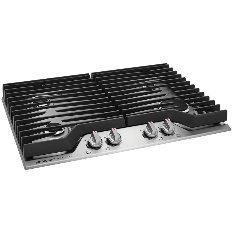 Frigidaire Gallery 30 in. 4-Burner Natural Gas Cooktop with Simmer Burner & Power Burner - Stainless Steel, , hires