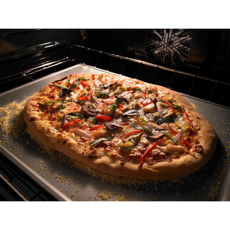 Maytag 30 in. 6.7 cu. ft. True European Convection Double Oven Electric Range with Radiant Burners - Fingerprint Resistant Stainless, , hires