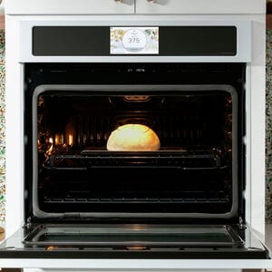 Cafe Professional Series 30 in. 5 cu. ft. Smart Electric Single Wall Oven with True European Convection - Matte White, Matte White, hires