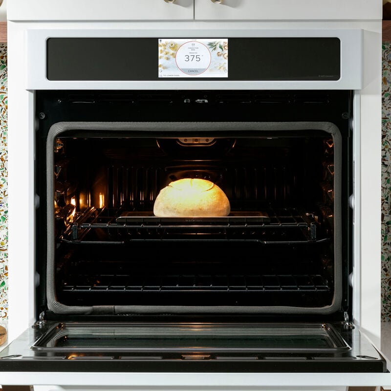 Cafe Professional Series 30 in. 5 cu. ft. Smart Electric Single Wall Oven with True European Convection - Matte White, Matte White, hires