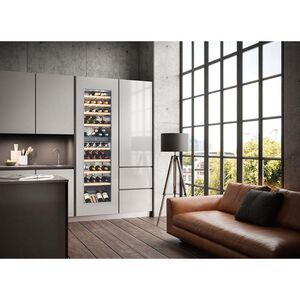 Liebherr 22 in. Built-in Wine Cabinet with Wood Racks, Dual Temperature Zones & 80 Bottle Capacity - Custom Panel Ready, , hires