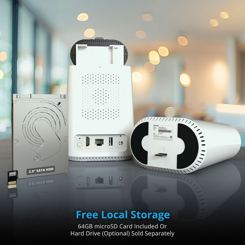 Night Owl - 8-Channel, 4-Camera Indoor/Outdoor (Rechargeable Battery Powered) Wire Free 2K 64GB Security System White, , hires