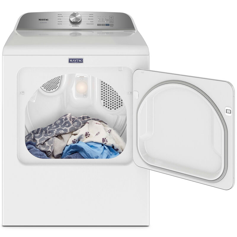 Maytag Pet Pro 29 in. 7.0 cu. ft. Gas Dryer with Pet Pro Option, Steam Cycle & Sensor Dry - White, White, hires