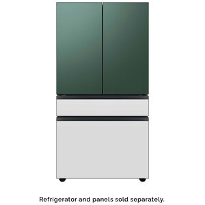 Samsung BESPOKE 4-Door French Door Middle Panel for Refrigerators - White Glass, , hires