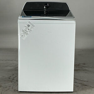 GE Profile 28" 5.0 Cu. Ft. Top Loading Washer with 12 Wash Programs, 9 Wash Options & Sanitize with Oxi - White (Open Box Fair Condition), , hires