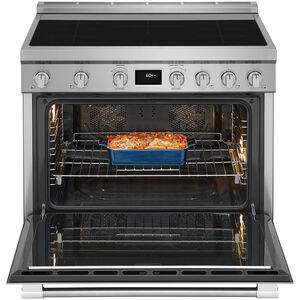 Frigidaire Professional 36 in. 4.4 cu. ft. Dual Convection Electric Range with 5 Induction Burners - Stainless Steel, , hires