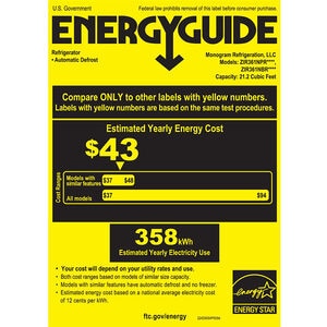 Monogram 36 in. Built-In 21.2 cu. ft. Smart Counter Depth Freezerless Refrigerator with Hands Free Auto-Fill Pitcher & Back-Lit Shelves - Custom Panel Ready, , hires