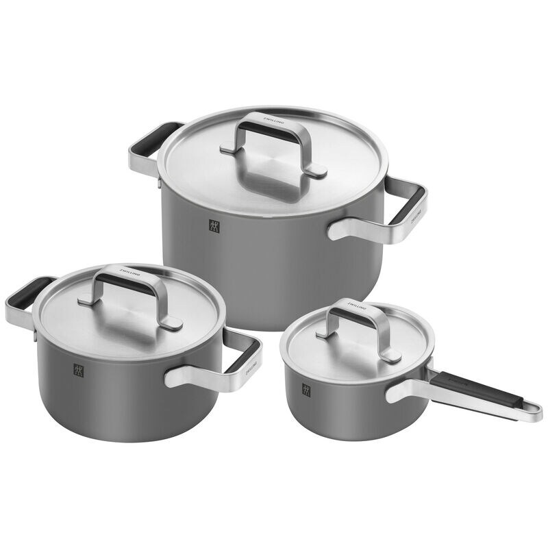 ZWILLING Pure 8-pc Stainless Steel Cookware Set - Gray, Gray, hires