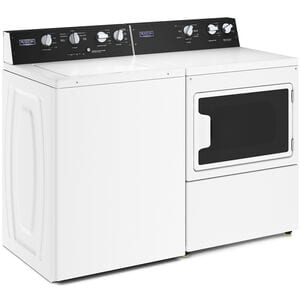 Maytag 27 in. 7.4 cu. ft. Commercial-Grade Residential Electric Dryer with Intelli Dry Sensor - White, , hires