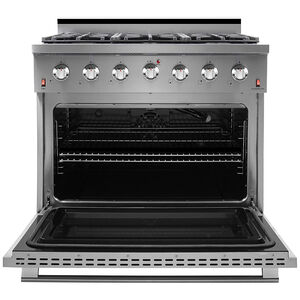NXR 36 in. 5.5 cu. ft. Standard Convection Liquid Propane Gas Range with 6 Sealed Burners - Stainless Steel, , hires