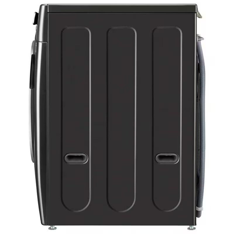 LG 27 in. 5.0 cu. ft. Smart Stackable Front Load Washer with TurboWash 360, Sanitize & Steam Wash Cycle - Black Steel, Black Steel, hires