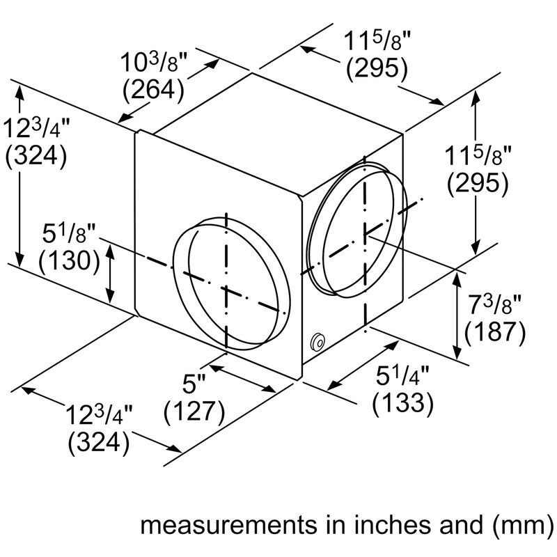 Bosch 800 Series 600 CFM Blower for Downdrafts, , hires