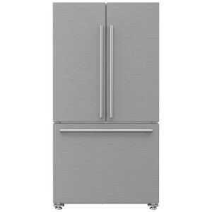 Blomberg 36 in. 19.8 cu. ft. Counter Depth French Door Refrigerator with Internal Water Dispenser - Stainless Steel, , hires
