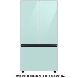 Samsung BESPOKE 3-Door French Door Bottom Panel for Refrigerators - Morning Blue Glass, , hires